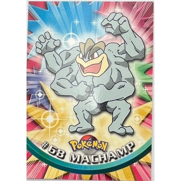 Machamp Pokemon Card Topps #68 TV Animation Edition Series Green Logo - Picture 5 of 5